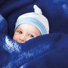 Babydecke Krabbeldecke Schmusedecke Kuscheldecke für Kleinkinder, flauschig weich nach ÖKO-TEX Standard 100 in vielen verschiedenen Ausführungen verfügbar in vielen Grüßen und Farben (ca. 60x80 cm / blau - mittelblau) Bild 2