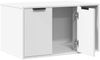 vidaXL Katzenklo Weiß 80x50x45 cm Holzwerkstoff 857733 Bild 4