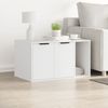 vidaXL Katzenklo Weiß 80x50x45 cm Holzwerkstoff 857733 Bild 3
