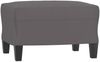 vidaXL Sessel mit Hocker Grau 60 cm Kunstleder 3201161 Bild 5
