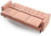 Sofa 3-Sitzer Schlafsofa Designersofa GARNET Stoff Luis Honiggelb Bild 3