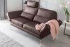 KAWOLA Sofa HURRICANE 2-Sitzer Leder braun 87 x 141 x 170 cm Bild 3