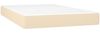 vidaXL Boxspringbett mit Matratze Creme 120x200 cm Stoff, Härtegrad: H2 [3141926] Bild 5