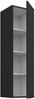 Küchen Hängeschrank 30 cm - Höhe 90 cm ARIA Schwarz ultra matt + Schwarz matt, hochwertige Fronten mit Anti Fingerprint Beschichtung Küchenzeile Küchenblock Bild 3