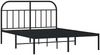 vidaXL Bettgestell mit Kopfteil Metall Schwarz 150x200 cm 353637 Bild 3
