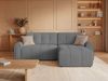Selsey Simolla – Ecksofa mit Schlaffunktion und Bettkasten, rechts, Chenille, Grau Bild 2