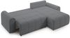 Selsey Simolla – Ecksofa mit Schlaffunktion und Bettkasten, rechts, Chenille, Grau Bild 4