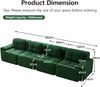Modulares Sofa aus Cord mit tiefem Sitz & rutschfester Basis, grün Bild 4