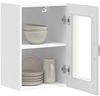 vidaXL Küchen-Hängeschrank mit Glastür Lucca Weiß 853767 Bild 5
