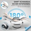 ELONEO Gartenliege Schaukelliege Outdoor mit Tasche, Strandliege klappbar bis 180 kg, Schaukelsessel, Liegestuhl wetterfest, Sonnenliege für Garten & Balkon Bild 4