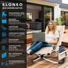 ELONEO Gartenliege Schaukelliege Outdoor mit Tasche, Strandliege klappbar bis 180 kg, Schaukelsessel, Liegestuhl wetterfest, Sonnenliege für Garten & Balkon Bild 3
