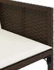 vidaXL 9-tlg. Garten-Essgruppe mit Kissen Braun Poly Rattan 3278144 Bild 5