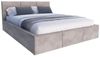 thematys Polsterbett Stauraumbett Bett mit Bettkasten - MADE IN EU - mit samt Velours Bezug (verfügbar 90x200 120x200 140x200 160x200 180x200cm, Bettrahmen, Bett, Optional mit Matratze bestellbar, mit großen gepolsterten Kopfteil, mit Bettkasten zum au... Bild 4