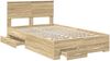 vidaXL Bettrahmen mit Kopfteil Sonoma-Eiche 120 x 200 cm Holzwerkstoff 3410915 Bild 5