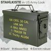 Trucky Aufbewahrungsbox Ammo Box Munitionsbox Box Metallkiste Metallbox Grün Metall Bild 2