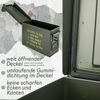 Trucky Aufbewahrungsbox Ammo Box Munitionsbox Box Metallkiste Metallbox Grün Metall Bild 3