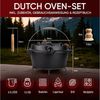 GUSSKÖNIG Schmortopf GUSSKÖNIG Dutch Oven Set 4,5 Liter 2in1 Deckelheber Bürste Rezeptbuch Bild 2