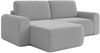 AX LIVING Sofa 250 cm breit mit Schlaffunktion Otterton in Hellgrau L Bild 2