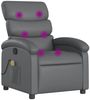 vidaXL Massagesessel Relaxsessel Grau Kunstleder 3205849 Bild 2