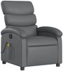 vidaXL Massagesessel Relaxsessel Grau Kunstleder 3205849 Bild 3