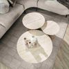 Couchtisch 3er-Set Joradis, Keramik in Travertin-Optik, modern rund, beige, nachhaltiges Design Bild 3