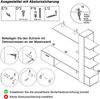 Merax Home Wohnzimmer-Wandschrank, TV Wohnwand Set, Eichenweiß, 180 x 33,5 x 151,5 cm Bild 5