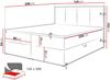 Boxspringbett Rebos, Natur, 160x200 cm Bild 4