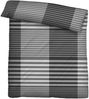 biberna Feinbiber Bettwäsche 0004106 KARO-STREIFEN, silber/grau, 1x 135x200 cm + 1x 80x80 cm Bild 2