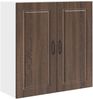 vidaXL Wandschrank PORTO Braun Eichen-Optik 80 x 31 x 80 cm 885412 Bild 2