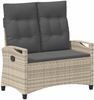 vidaXL Gartenbank mit Kissen 105 x 60 x 112 cm Stahl 42026855 Bild 2