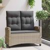 vidaXL Gartenbank mit Kissen 105 x 60 x 112 cm Stahl 42026855 Bild 3