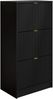 Schuhschrank Tireno 3K (Farbe: Schwarz Molet) Bild 3