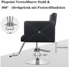 Rutaqian Stuhl Professioneller Friseurstuhl mit 360° Drehung und Hydraulischer Pumpe (Stylistenstuhl Höhenverstellbar,Tragfähigkeit 150 kg, 1 St), Barber-Stuhl, Kosmetikstudiostuhl mit Fußstütze Bild 2