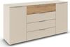rauch Kombikommode Sideboard Türkommode Schubladenkommode Kommode ASTANA (Breite 160 cm / Höhe 81 cm, mit 4 Einlegeböden), 2-türig, 4 geräumige Schubladen, Kantengriff Alufarben MADE IN GERMANY Bild 5