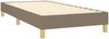 vidaXL Boxspringbett mit Matratze Taupe 90x200 cm Stoff 3140669 Bild 4