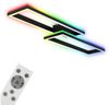 BRILONER Leuchten - Deckenlampe RGB, Backlight Deckenleuchte LED, Dimmbar, Farbtemperatur einstellbar, LED Frame RGB, Fernbedienung, Schwarz Bild 2