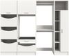 welltime Badmöbel-Set FALAS, TOPSELLER!, 4-teilig, Hauswirtschaftsraum Set, Breite 248 cm, (Set, 4-St, 1x Wäscheschrank, 2x Waschmaschinenumbauschrank & 1xMehrzweckschrank), Kombination, Waschmaschinenumbau, Waschmaschinenschrank, Wäschekammer Bild 2