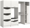 welltime Badmöbel-Set FALAS, TOPSELLER!, 4-teilig, Hauswirtschaftsraum Set, Breite 248 cm, (Set, 4-St, 1x Wäscheschrank, 2x Waschmaschinenumbauschrank & 1xMehrzweckschrank), Kombination, Waschmaschinenumbau, Waschmaschinenschrank, Wäschekammer Bild 4