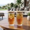 Levandeo® Glas, 2er Set Trinkglas Deckel Strohhalm 250ml Bambusdeckel Trinkbecher Bild 4