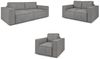 Sofa Designersofa 2-Sitzer VAJANA Stoff Tilia Grau Bild 3