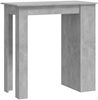 Bartisch, Stehtisch, Bistrotisch mit Regal Betongrau 102x50x103,5 cm Bild 2