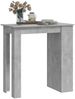 Bartisch, Stehtisch, Bistrotisch mit Regal Betongrau 102x50x103,5 cm Bild 4