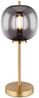 Tischleuchte, Glas rauch, messing, H 45 cm Bild 2