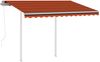 vidaXL Markise Automatisch Einziehbar mit Pfosten 3,5x2,5 m 3069930 Bild 3