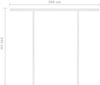 vidaXL Markise Automatisch Einziehbar mit Pfosten 3,5x2,5 m 3069930 Bild 4