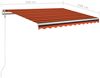 vidaXL Markise Automatisch Einziehbar mit Pfosten 3,5x2,5 m 3069930 Bild 5