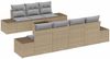 vidaXL Sofa Set mit Kissen 8 pcs Beige Poly Rattan 3346970 Bild 2