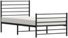 vidaXL Bettgestell mit Kopf- und Fußteil Metall Schwarz 90x200 cm 352330 Bild 5