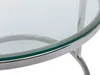 Vente-unique - MAEVANE Couchtisch MetallGlas TransparentSilberfarben - B 60 cm80 cm x H 38 cm42 cm x L 60 cm80 cm Bild 5