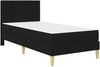 vidaXL Bettgestell mit Matratze mit Kopfteil Schwarz 90 x 200 cm Stoff 3415090 Bild 3